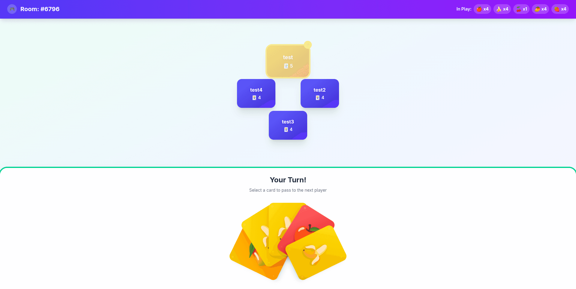 Fruit Cards Game